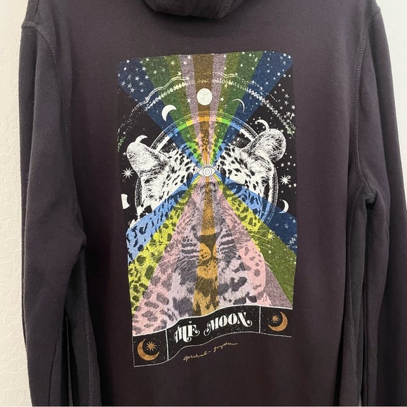 Spiritual Gangster- Black 'You Are A Force' Leopard Hoodie- S - Picture 14 of 16